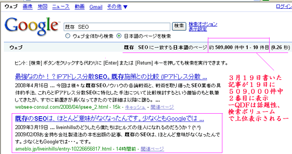 ������SEO�͎��񂾁BGOOGLE�i�O�[�O���j��ʕ\���͂��̐V�������@��